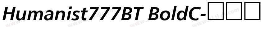 Humanist777BT BoldC字体转换